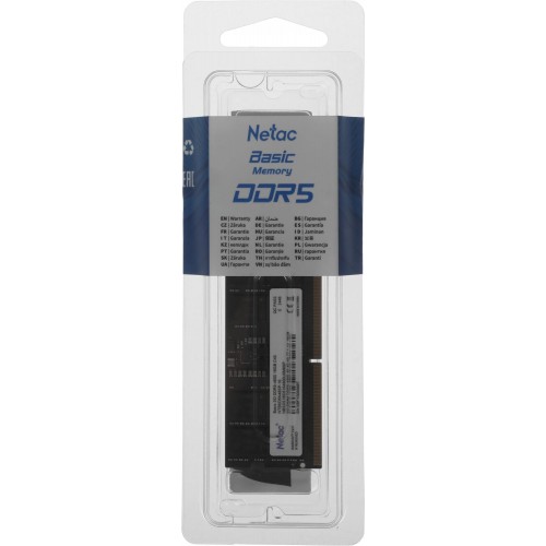 Модуль памяти для ноутбука Netac SODIMM 16GB DDR5-4800 NTBSD5N48SP-16