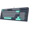 Клавиатура A4Tech FS300 PANDA ROCK: Механическая Игровая Клавиатура с LED Подсветкой и USB Подключением (Чёрный/Серый, 1.8м)
