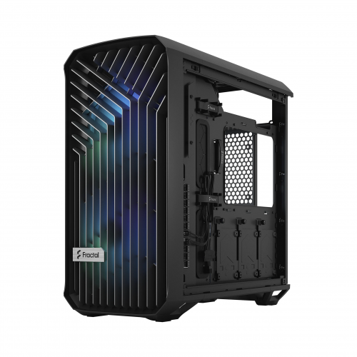 Корпус ПК без блока питания/ Case Fractal Design Torrent Compact RGB TG Light Tint, Midi-Tower, 2x180mm RGB, 2xUSB-A 3.2 + 1xUSB 3.2 Type-C E-ATX, SSI-CEB, ATX, mATX, mITX Black Fractal Design