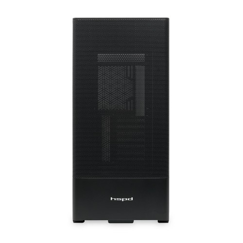 Корпус без блока питания/ Case HSPD M712, Mesh Mid Tower, Black, TG, 0.6 SPCC, no fans, E-ATX, ATX, mATX, mITX, 175/410/160mm, 2x2.5", 2x3.5", 7xPCI, 2xUSB-A 3.0, 476x225x455mm HSPD