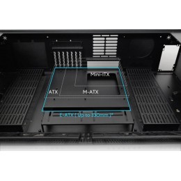 Корпус Lian-Li DK07X черный E-ATX 10x120mm 3x140mm 2xUSB3.0 audio bott PSU [G99.DK07X.10RU]