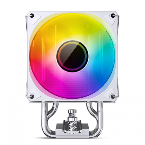Кулер для процессора/ CPU Cooler JONSBO CR-1400 V2 ARGB (180W, 4-pin PWM, 133mm, Al/Cu, 4x6mm, ARGB, 1x92mm, 38.2CFM, 33.8dBA, 2200RPM, S: 1700/1200/115X, AM4/AM5 White) JONSBO
