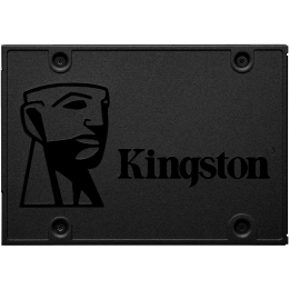 Твердотельный накопитель/ Kingston SSD A400, 480GB, 2.5" 7mm, SATA3, 3D TLC, R/W 500/450MB/s, TBW 160, DWPD 0.3 (36 мес)