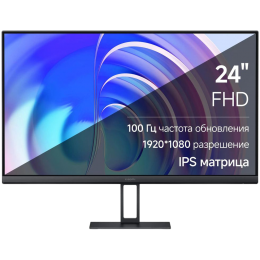 Монитор Xiaomi 23.8" Monitor A24i 1920x1080, IPS, 16:9, 178° /178°, 100 Hz, 6 ms GTG, 250 cd/m2, 1000:1, Наклон экрана, 1xHDMI (v.2.0), 1xDP (v.1.4), sRGB 99%, HDR10, VESA 75x75, Black, EU P24FBA-RAGL (ELA5444EU)