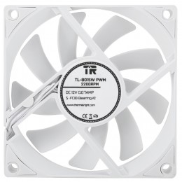 Вентилятор корпусный/ Case Cooler Thermalright TL-8015W (80x80x15mm, 4-pin PWM, 28.4CFM, 23.3dBA, 2200RPM, White)