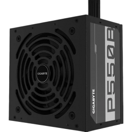 Блоки питания/ Power Supply Gigabyte GP-P550B, 550W 80+ Bronze (ATX, 2.31, Non-modular, 1x24(20+4)pin, 1x4+4-pin CPU, 3xMolex, 2x6+2-pin PCIe, 6xSATA3, Active, 120x120mm, 150x140x86mm, APFC, black)