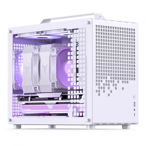 Корпус JONSBO Z20 Mini-Tower без блока питания: стильный белый кейс для mATX и mITX с USB-A 3.2 и USB-C 3.2