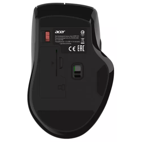 Мышь компьютерная/ Беспроводная мышь Acer OMR150 оптическая (1600dpi) (6but) black Acer