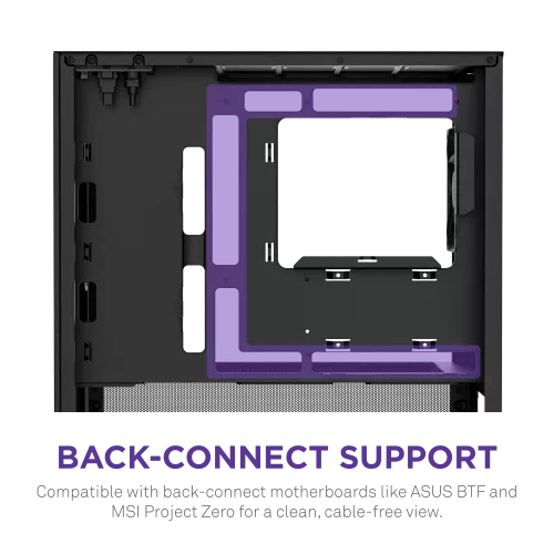 Корпус без блока питания/ Case NZXT H3 Flow (2025), Midi-Tower, TG, 1x120mm, 1xUSB-A 3.2 + 1xUSB-C 3.2, mATX, mITX Black NZXT