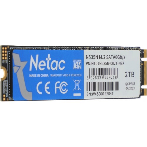 Твердотельный накопитель Netac SATA-III 2TB M.2 2280 NT01N535N-002T-N8X - Высокоскоростное Хранение Данных