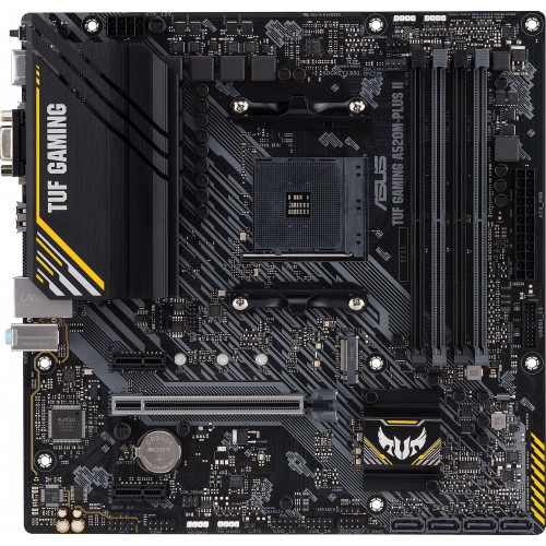 Материнская плата Asus TUF GAMING A520M-PLUS II для AMD: mATX, 4xDDR4, HDMI, DP, 7.1 звук
