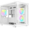 Корпус ПК Ocypus Iota C50 Curve WH ARGB - Mini-Tower с 3x120mm ARGB, USB-C и поддержкой mATX/mITX