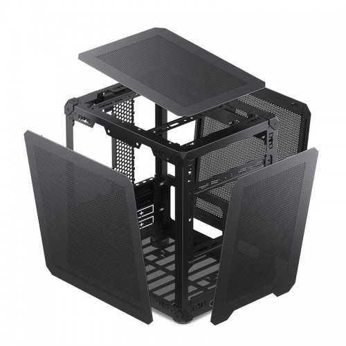 Корпус JONSBO C6 Mini-Tower без блока питания: стильный чёрный mATX/mITX с USB-A 3.0 и USB-C 3.1