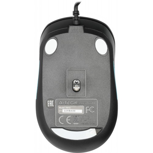 Мышь A4Tech Fstyler FM10 черный/синий оптическая 1600dpi USB 4but (FM10 BLUE)