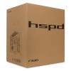 Корпус без блока питания/ Case HSPD F330, Panoramic Mini-tower, Black, TG, 0.5 SPCC, 3x120mm ARGB (FN027) mATX, mITX 160/400/200mm 1x2.5", 2x3.5", 4xPCI 1xUSB-C 3.0, 2xUSB-A1.0 428x280x375mm