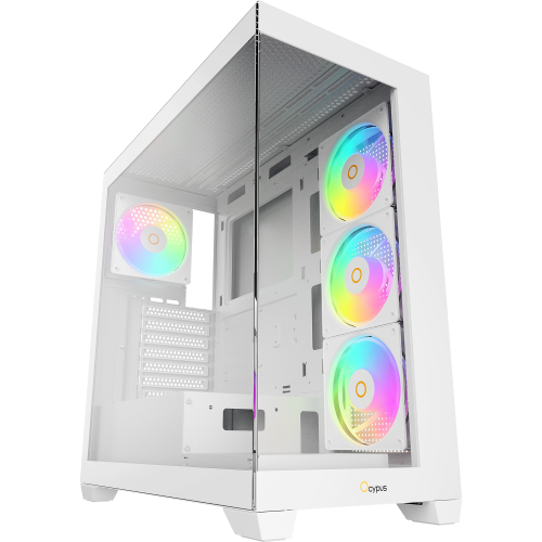 Корпус ПК Ocypus Gamma C72 WH ARGB - Midi-Tower с 4x120mm ARGB и USB 3.0 для ATX, mATX, mITX