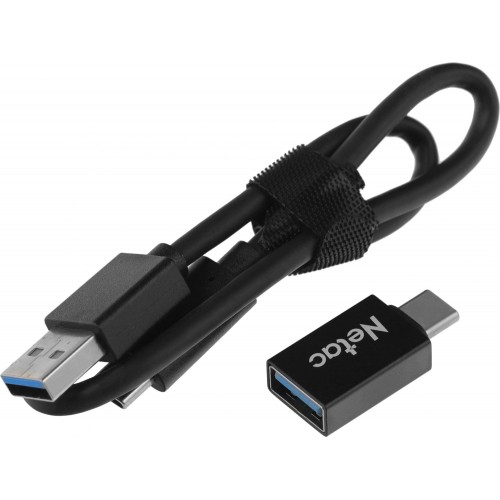 Накопитель SSD Netac USB-C 480Gb NT01Z7S-480G-32BK Z7S 2.5" черный