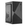 Корпус с блоком питания 450Вт./ Case Forza mATX, 450W, 2xUSB2.0, Black, w/o FAN, 8 cm fan PSU, power cord Foxline