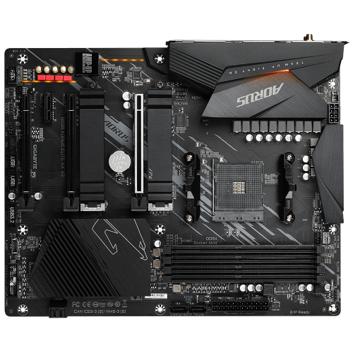 Материнская плата Gigabyte B550 AORUS ELITE AX V2 для AMD AM4 – 4xDDR4, 2.5G LAN, HDMI и DP