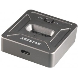 Док-станция SSD AgeStar 31CBNV1C NVMe алюминий серый M2 2280 M-key