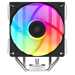 Кулер для процессора/ CPU Cooler SAMA A40L (240W, 4-pin PWM, 152mm, 4x6mm, ARGB, 1x120mm, 78CFM, 29dBA, 2200RPM, S: 1851/1700/1200/115X, AM5/AM4, silver)