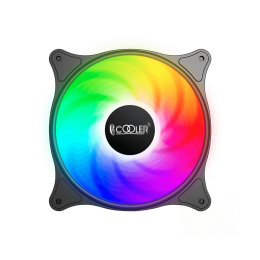 Кулер для корпуса/ Case Cooler PCCooler FX 120 ARGB BK (120x120x25mm, 4-pin PWM, ARGB, 52.79CFM, 33.2dBA, 2000RPM, Black)