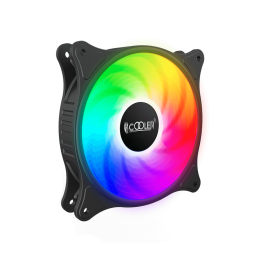 Кулер для корпуса/ Case Cooler PCCooler FX 120 ARGB BK (120x120x25mm, 4-pin PWM, ARGB, 52.79CFM, 33.2dBA, 2000RPM, Black)