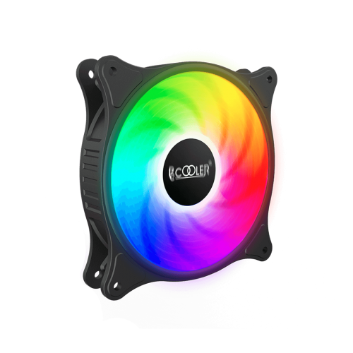 Кулер для корпуса/ Case Cooler PCCooler FX 120 ARGB BK (120x120x25mm, 4-pin PWM, ARGB, 52.79CFM, 33.2dBA, 2000RPM, Black)
