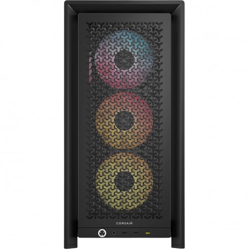 Купить корпус Corsair Frame 4000D LCD RS ARGB - Midi-Tower без блока питания, 3 вентилятора 120mm ARGB, поддержка E-ATX, ATX, mATX, mITX, черный