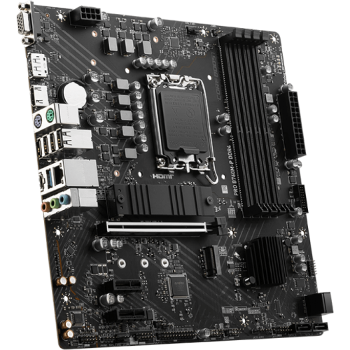 Материнская плата/ MB MSI INTEL B760 s1700, 4xDDR4(128GB), D-SUB/HDMI 1.4/DP, 1xPCIe 4.0x16, 2xPCIe 4.0, 1xLAN, 4xSATA 6Gb/s, 2xM.2, 1xUSB-C, 1xUSB 3.2, 4xUSB 2.0, 2xPS/2, mATX MSI
