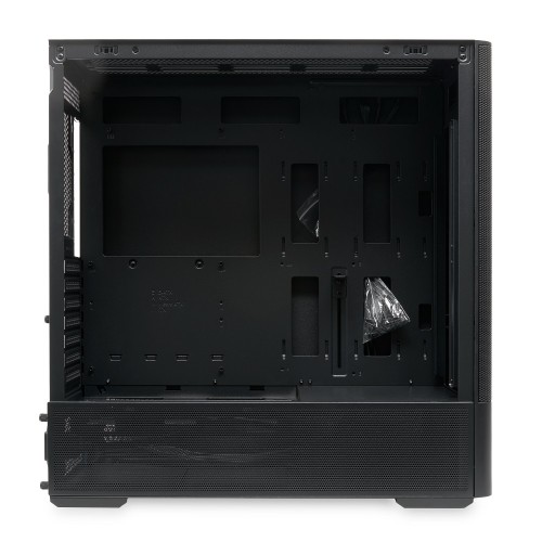 Корпус без блока питания/ Case HSPD M712, Mesh Mid Tower, Black, TG, 0.6 SPCC, no fans, E-ATX, ATX, mATX, mITX, 175/410/160mm, 2x2.5", 2x3.5", 7xPCI, 2xUSB-A 3.0, 476x225x455mm HSPD
