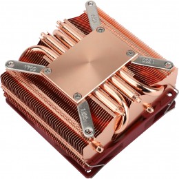 Кулер для процессора/ CPU Cooler Thermalright AXP-90 X53 Full (4-pin PWM, 38mm, Cu/Cu, 4x6mm, 1x92mm, 42.58CFM, 22.4dBA, 2700RPM, S: 1851/1700/1200/115X, AM5/AM4, orange, red)