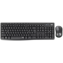Комплект (клавиатура + мышь)/ Logitech Wireless MK295 Silent Combo GRAPHITE Retail