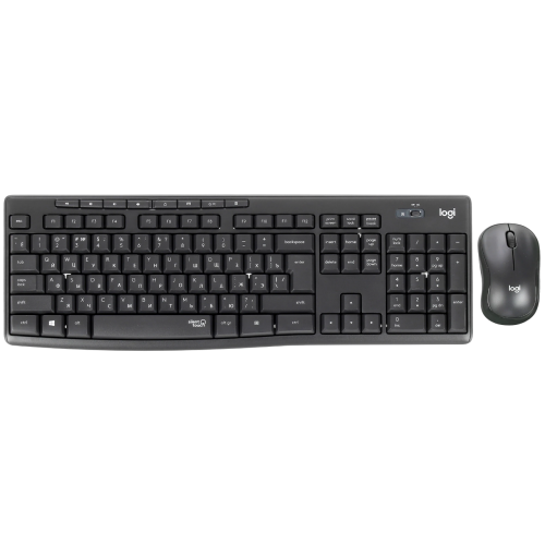 Комплект (клавиатура + мышь)/ Logitech Wireless MK295 Silent Combo GRAPHITE Retail