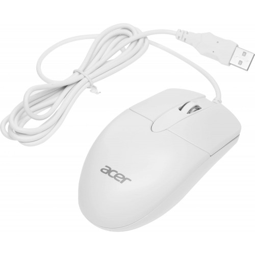 Мышь Acer OMW300 белая оптическая 1200dpi USB с 3 кнопками - идеальный выбор для вашего компьютера