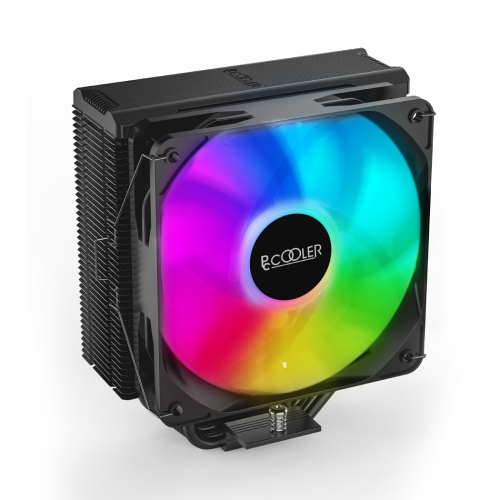 Кулер для процессора/ CPU Cooler PCCooler PALADIN EX400 ARGB (180W, 4-pin PWM, 157mm, Al/Cu, 4x6mm, ARGB, 1x120mm, 73.6CFM, 28.6dBA, 1800RPM, S: 1851/1700/1200/115X, AM5/AM4, black) PcCooler