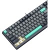Клавиатура A4Tech FS300 PANDA ROCK: Механическая Игровая Клавиатура с LED Подсветкой и USB Подключением (Чёрный/Серый, 1.8м)