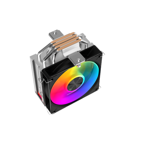 Кулер для процессора/ CPU Cooler SAMA A40L (240W, 4-pin PWM, 152mm, 4x6mm, ARGB, 1x120mm, 78CFM, 29dBA, 2200RPM, S: 1851/1700/1200/115X, AM5/AM4, silver) SAMA