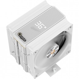 Кулер для процессора/ CPU Cooler Ocypus Iota A40 WH Dual Fan (220W, 4-pin PWM, LED temp., 156.7mm, Al/Cu, 4x6mm, 2x120mm, 77CFM, 29dBA, 2000RPM, S: 1851/1700/1200/115X, AM5/AM4, white)