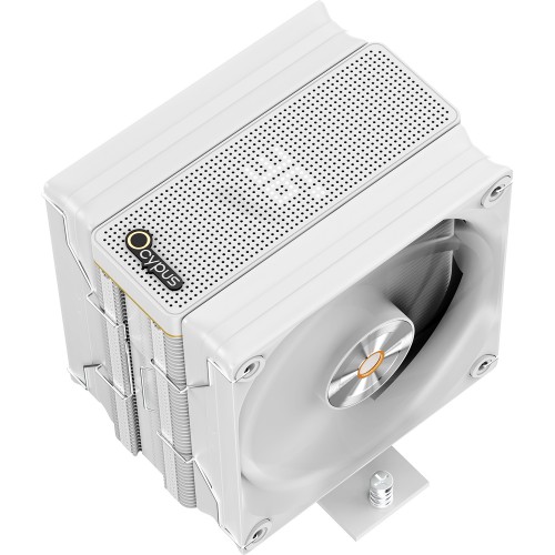 Кулер для процессора Ocypus Iota A40 WH с двойным вентилятором – мощность 220W, LED-индикация температуры, совместимость с AM5/AM4