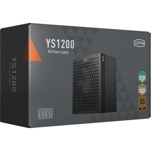 Блок питания PcCooler ATX 1200W P5-YS1200 -G1F Gen.5 80+ gold (20+4pin) APFC 120mm fan 12xSATA Cab Manag RTL [P5-YS1200-G1FFBK1-EU]