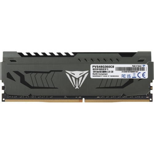 Оперативная память Patriot Viper Steel 8GB DDR4 3600MHz CL18 с радиатором - Высокая производительность для игрового ПК