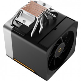 Кулер для процессора/ CPU Cooler Ocypus Delta A62 EX BK Digital (250W, 4-pin PWM, LED temp., 160mm, Al/Cu, 6x6mm, 2x120mm, 70CFM, 31dBA, 1800RPM, S: 1851/1700/1200/115X, AM5/AM4, black)