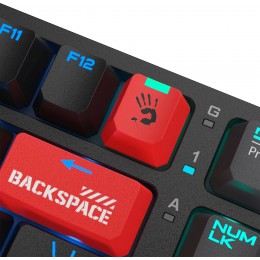 Клавиатура A4Tech S98 механическая красный/красный USB for gamer LED (S98 RED) кабель 1.8м