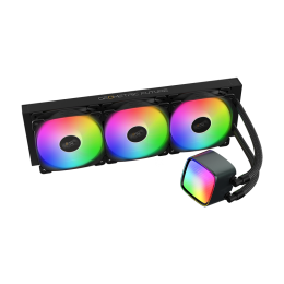 Система жидкостного охлаждения/ Water Cooling System Geometric Future Eskimo Pro 360 (240W, 360mm, ARGB, Black/ Fans: 3x120mm, 80.81CFM, 34.2dBA, 2000RPM/ Pump height 54mm, 3200RPM, Rad thickness 27mm/ S: 1851, 1700, 1200, 115X, 2011, 2066, AM5, AM4)
