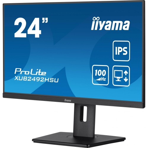 Купить монитор Iiyama 23.8 ProLite XUB2492HSU-B6 черный IPS LED с 100Hz и 0.4ms для идеального изображения в FHD 1920x1080
