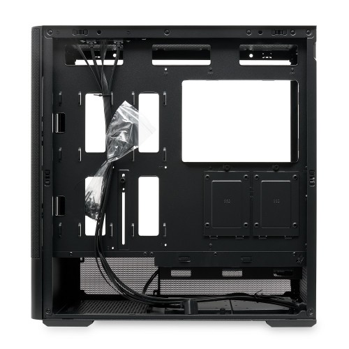 Корпус без блока питания/ Case HSPD M712, Mesh Mid Tower, Black, TG, 0.6 SPCC, no fans, E-ATX, ATX, mATX, mITX, 175/410/160mm, 2x2.5", 2x3.5", 7xPCI, 2xUSB-A 3.0, 476x225x455mm HSPD