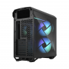 Корпус ПК без блока питания/ Case Fractal Design Torrent Compact RGB TG Light Tint, Midi-Tower, 2x180mm RGB, 2xUSB-A 3.2 + 1xUSB 3.2 Type-C E-ATX, SSI-CEB, ATX, mATX, mITX Black Fractal Design