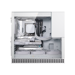 Корпус ПК без блока питания/ Case Geometric Future Model 4 King Arthur, Midi-Tower, TG, no fans, 2xUSB-A 3.0, 1xUSB 3.2 Type-C, E-ATX, ATX, mATX, mITX White