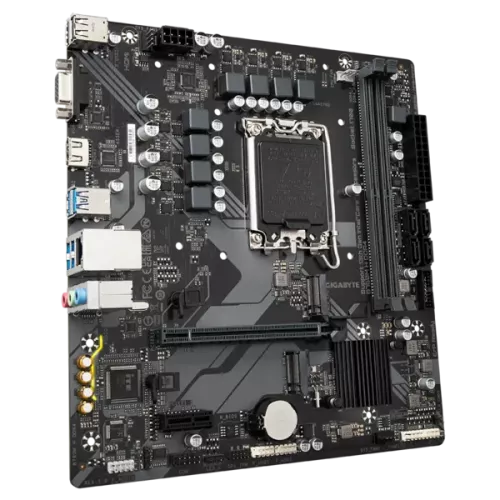 Материнская плата/ MB GIGABYTE INTEL B760 s1700, 2xDDR4(64GB), D-SUB/HDMI 2.1, 1xPCIe 4.0x16, 1xPCIe 3.0, 1xLAN, 4xSATA 6Gb/s, 2xM.2, 4xUSB 3.2, 2xUSB 2.0, mATX Gigabyte